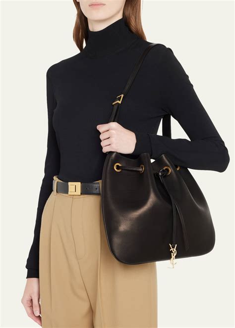 paris vii medium ysl drawstring hobo bag|Saint Laurent Medium Paris VII Leather Hobo Bag .